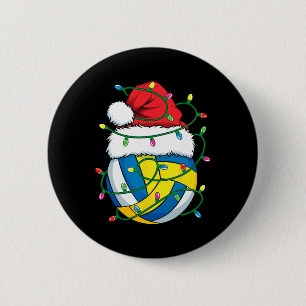 Weihnachts-Volleyball-Weihnachtsmannmütze Boys Gir Button