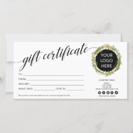 Weihnachts-Wachturm - Moderne Geschenkkarte Logo