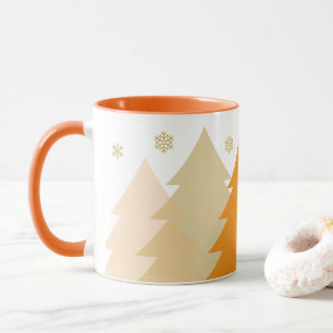 Weihnachts-Waldlandschaft Kaffeetasse