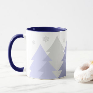 Weihnachts-Waldlandschaft-Kaffeetasse Tasse