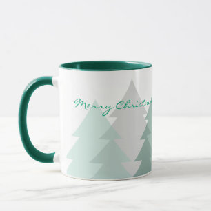 Weihnachts-Waldlandschaft-Tasse Tasse