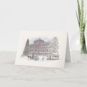 Weihnachts-Walk-Weihnachtskarte Dankeskarte