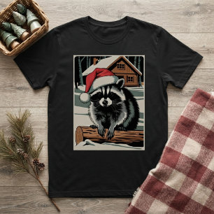 Weihnachts-Waschbär T-Shirt