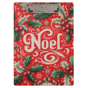 Weihnachts-Weihnachten Rot & Grün Klemmbrett