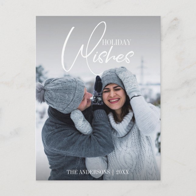 Weihnachts-Weihnachts-Foto Postkarte (Vorderseite)