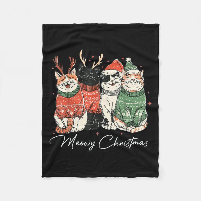 Weihnachts Weihnachts Weihnachten Weihnachten Weih Fleecedecke (Vorderseite)