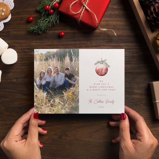 Weihnachts-Weihnachtsausstellung Fotokarte Feiertagskarte (Von Creator hochgeladen)