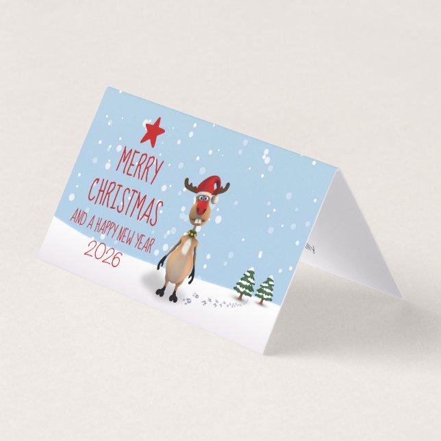 Weihnachts-Weihnachtsbaum 2022-Karte von Funny Ren (Vorderseite)