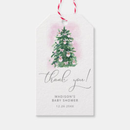 Weihnachts-Weihnachtsbaum Dank Geschenketiketten Geschenkanhänger