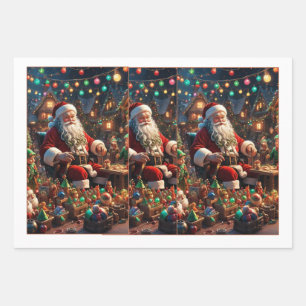 Weihnachts-Weihnachtsbaum-Wrapping-Papier Geschenkpapier Set