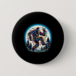 Weihnachts-Weihnachtsbäume Lichter Weihnachten Wei Button
