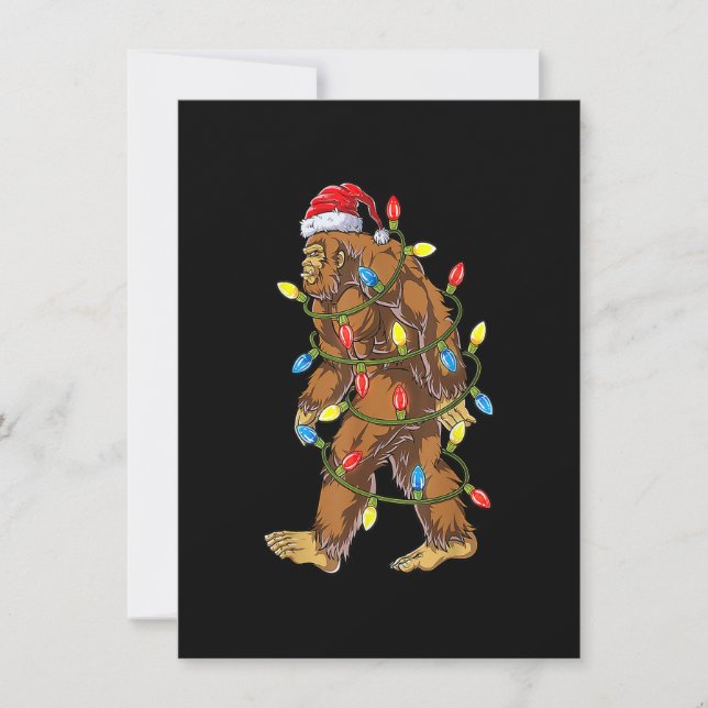 Weihnachts-Weihnachtsbäume Lichter Weihnachten Wei Einladung (Vorderseite)