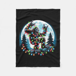 Weihnachts-Weihnachtsbäume Lichter Weihnachten Wei Fleecedecke