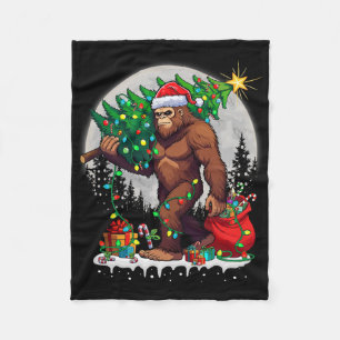 Weihnachts-Weihnachtsbäume Lichter Weihnachten Wei Fleecedecke