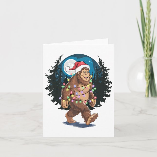 Weihnachts-Weihnachtsbäume Lichter Weihnachten Wei Karte (Vorderseite)