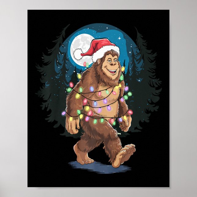 Weihnachts-Weihnachtsbäume Lichter Weihnachten Wei Poster (Vorne)