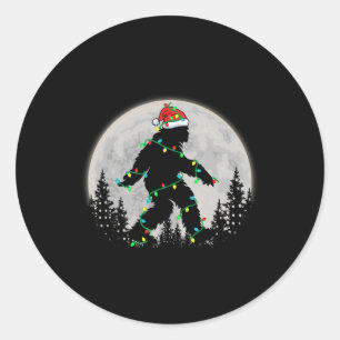 Weihnachts-Weihnachtsbäume Lichter Weihnachten Wei Runder Aufkleber
