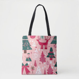 Weihnachts Weihnachtsbäume Schneeflocke Tasche
