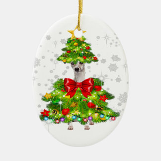 Weihnachts-Weihnachtsbaumleuchten | Xmas Dogmas Keramik Ornament