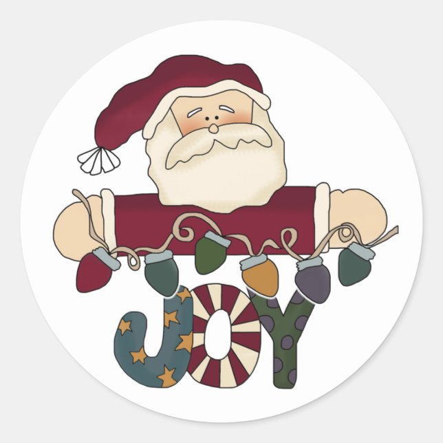 Weihnachts-Weihnachtsbeleuchtung farbenfroh Runder Aufkleber (Vorderseite)