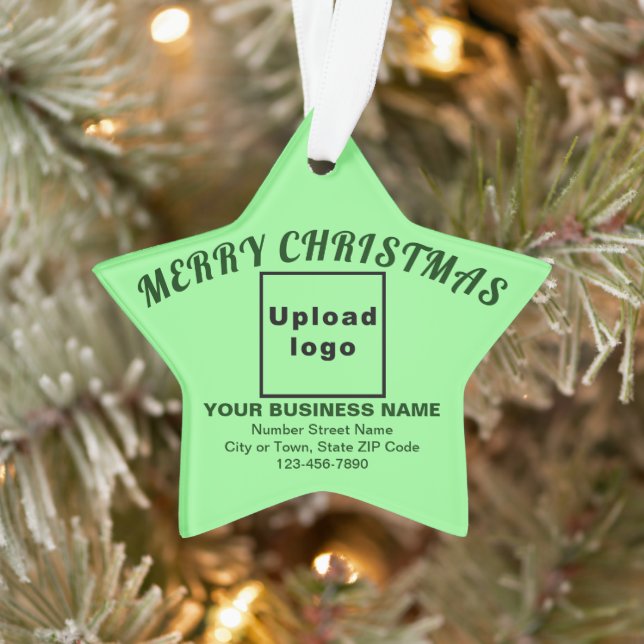 Weihnachts-Weihnachtsbeleuchtung Green Star Acryl Ornament (Baum)