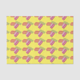 Weihnachts-Weihnachtscreme Candy Yellow Holiday Ti Seidenpapier