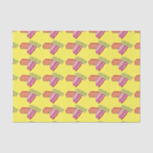 Weihnachts-Weihnachtscreme Candy Yellow Holiday Ti Seidenpapier
