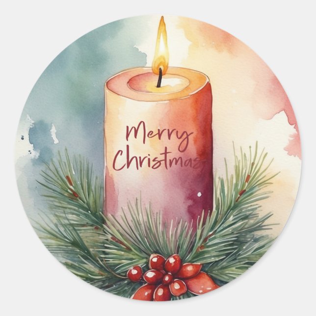 Weihnachts-Weihnachtsfeier Runder Aufkleber (Vorderseite)