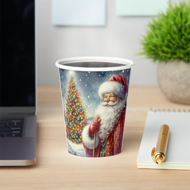 Weihnachts Weihnachtsfeier Tasse Papier Pappbecher (InSitu)