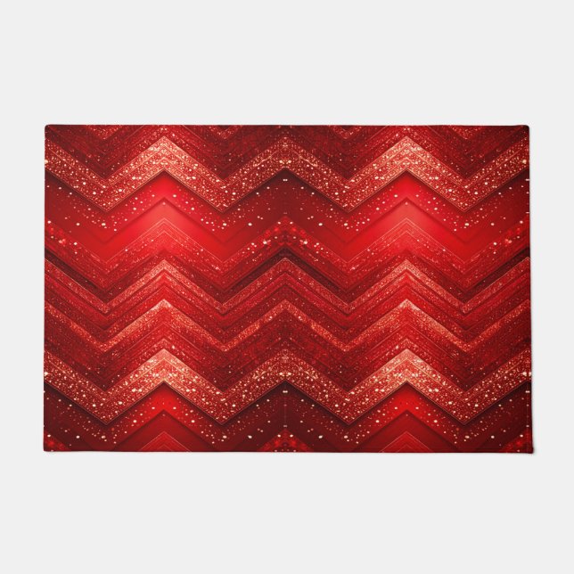 Weihnachts-Weihnachtsfeiertag Glitzer Doormat Fußmatte (Vorderseite)