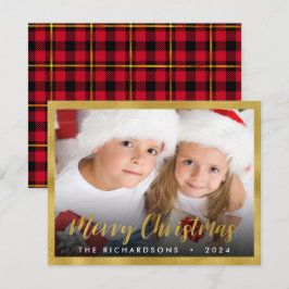 Weihnachts-Weihnachtsfeiertag im Foto Mitteilungskarte