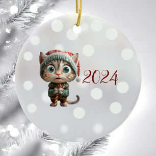 Weihnachts-Weihnachtsfeiertag Keramik Ornament