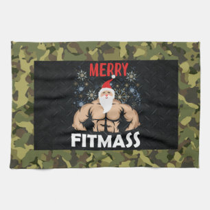 Weihnachts-Weihnachtsfeiertage für Männer Camouf Geschirrtuch