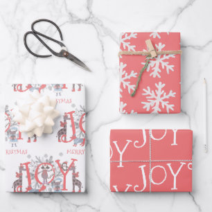 Weihnachts-Weihnachtsfeiertage Geschenkpapier Set