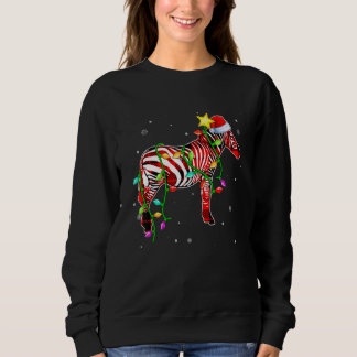 Weihnachts-Weihnachtsfeiertage in Zebra Weihnachte Sweatshirt