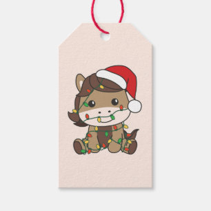 Weihnachts-Weihnachtsferien Geschenkanhänger