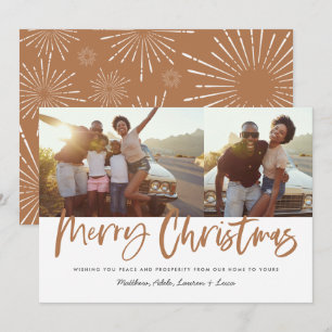 Weihnachts-Weihnachtsfest 2 Foto Urlaub Feiertagskarte