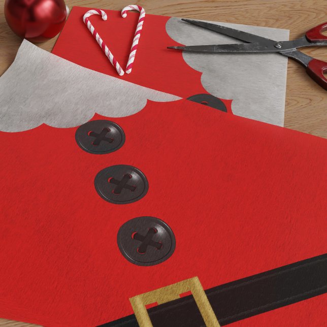 Weihnachts-Weihnachtsfest-Anzug Seidenpapier (A fun and festive red Santa Claus suit inspired tissue paper just for you)