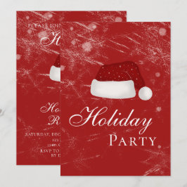 Weihnachts-Weihnachtsfest im Winter Party Einladung