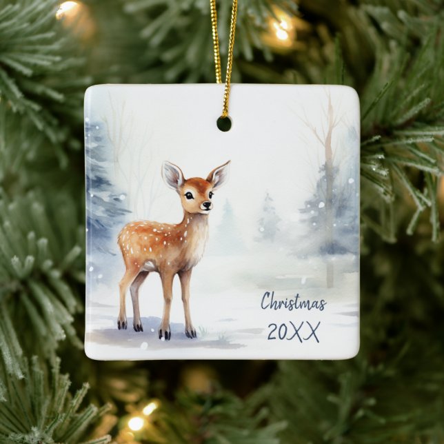 Weihnachts-Weihnachtsfest Keramikornament (Baum)