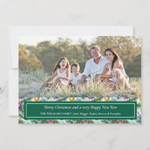 Weihnachts-Weihnachtsfotokarte Einladung