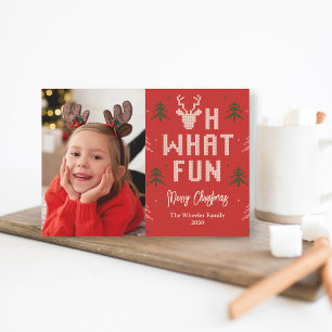 Weihnachts-Weihnachtsfotokarte Feiertagskarte