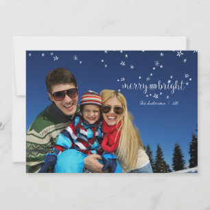 Weihnachts-Weihnachtsfotokarte von Meran und Brigh Feiertagskarte