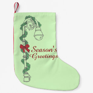 Weihnachts-Weihnachtsgarland Lampposten Kleiner Weihnachtsstrumpf
