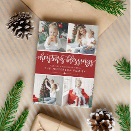 Weihnachts-Weihnachtsgesang für Brush Script FotoC Feiertagskarte