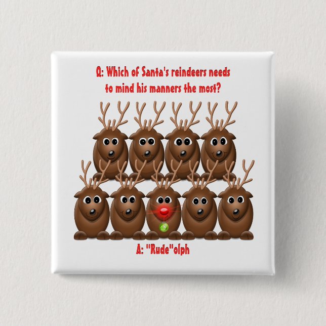 Weihnachts-Weihnachtsgeschenk Button (Vorderseite)