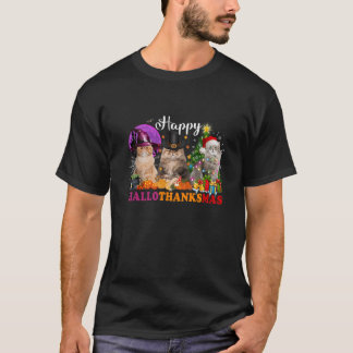 Weihnachts-Weihnachtsgeschenk für Katzen Halloween T-Shirt