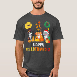 Weihnachts-Weihnachtsgeschenk für Katzen Halloween T-Shirt