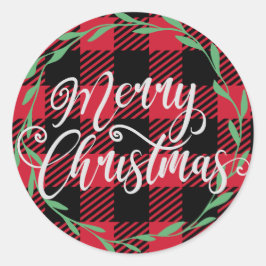Weihnachts-Weihnachtsgeschenk Runder Aufkleber