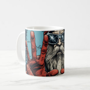 Weihnachts Weihnachtsgestein mit Metal Rock und Ro Kaffeetasse